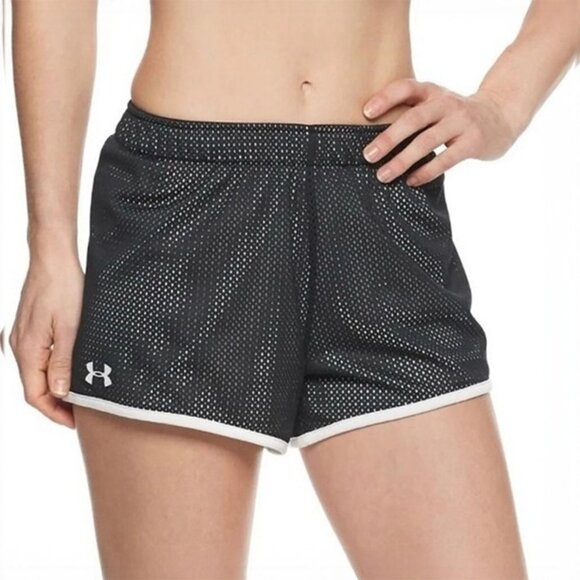 Under Armour Reversible Tech Mesh Shorts (Black/White) - Picture 1 of 8